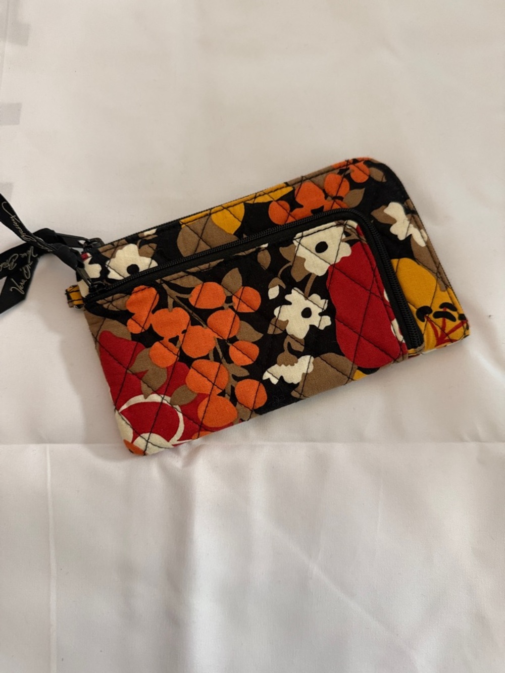 Vera Bradley Quilted Floral Wristlet Wallet - Multi Autumn Print- Like new